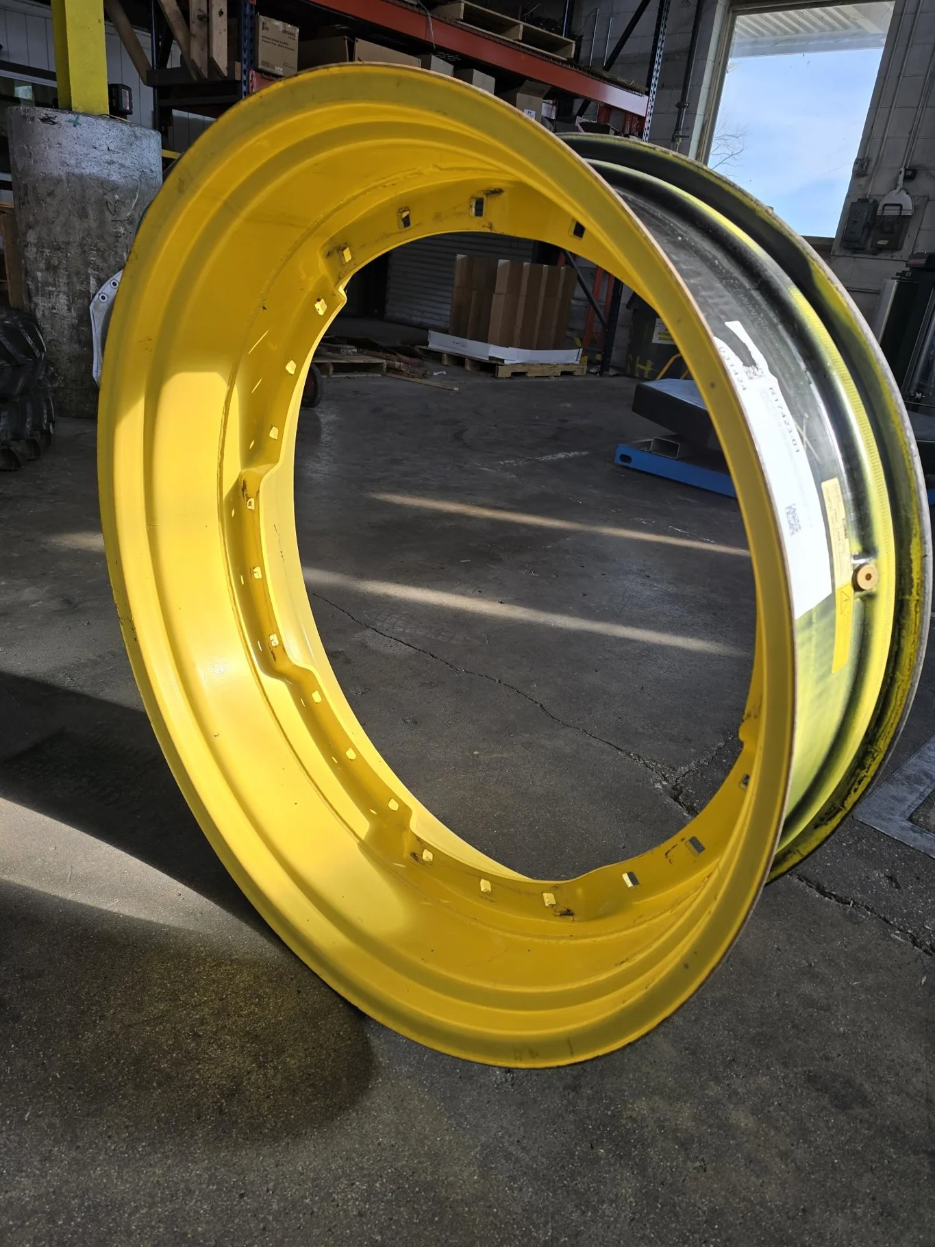 Used 12 x 38 Waffle 24-33.25 Yellow Wheel image 2