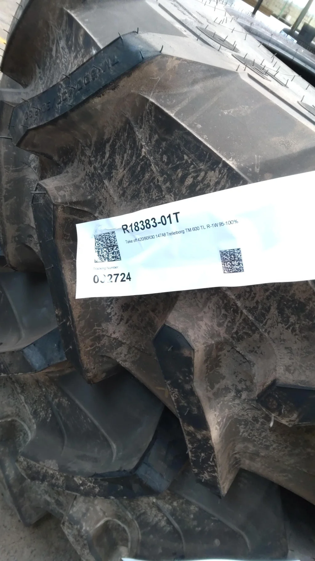 Take-off 420/90R30 147A8 Trelleborg TM 600 TL R-1W 95-100% image 2