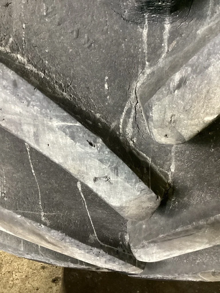 Used 800/70R38 173A8 Goodyear Optitrac DT830 TL R-1W 75-80% On 25 X 38 10-13.19-11.07 Dual Wheel image 4