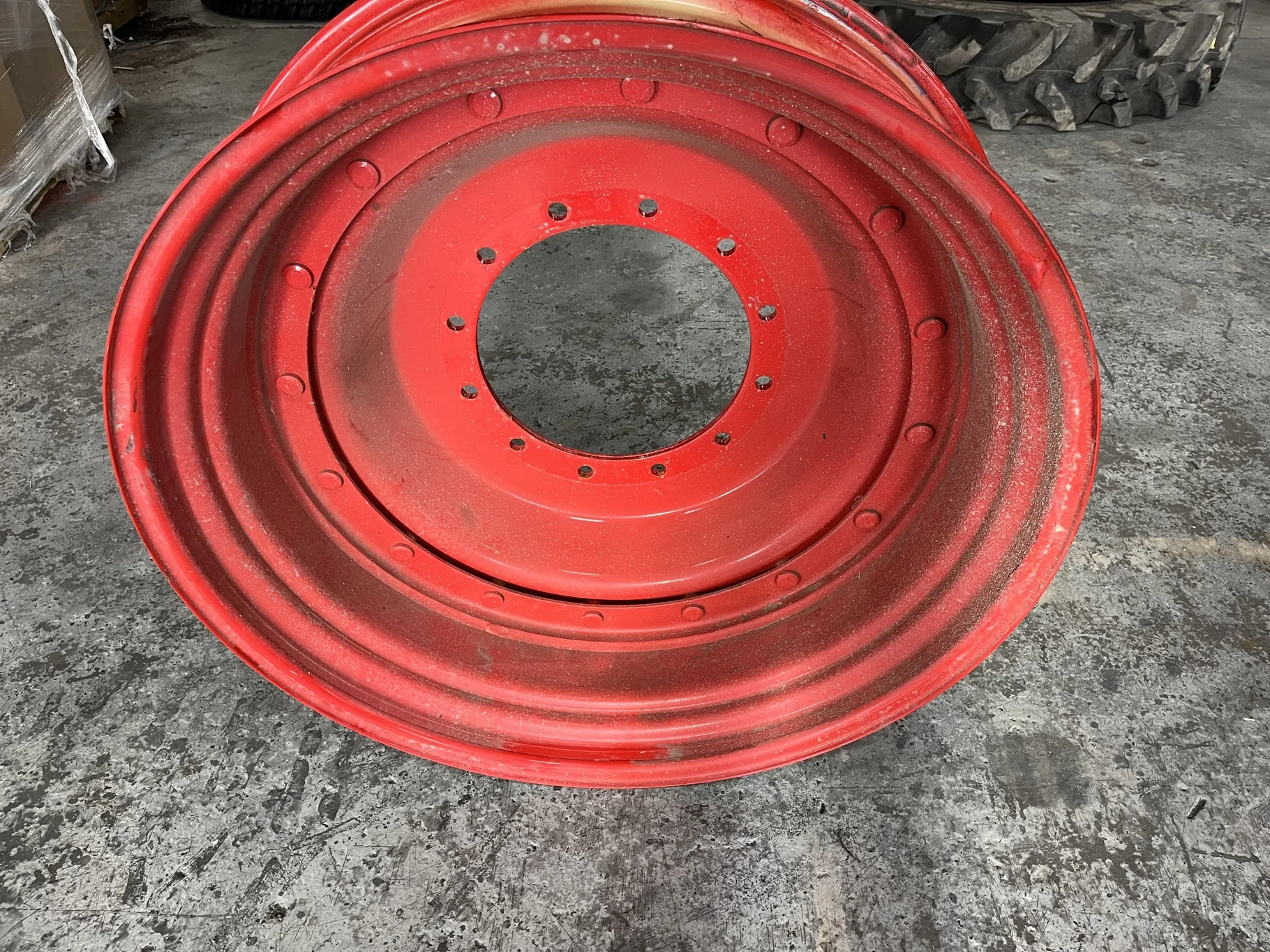 Take-Off 11 x 38 12-16.732-14.620 Moveero Rim & Rail Fendt Red Wheel w/ Disc