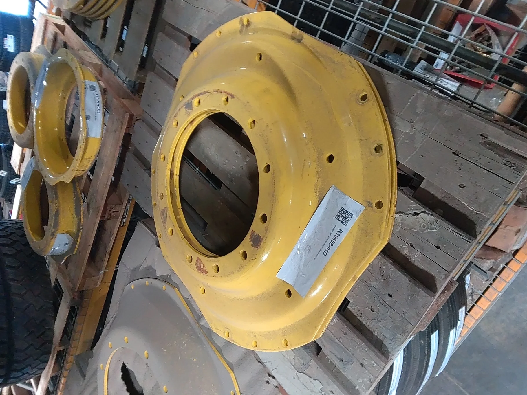 Used Disc 38" 12-16.732-14.620 Waffle Yellow Disc image 2