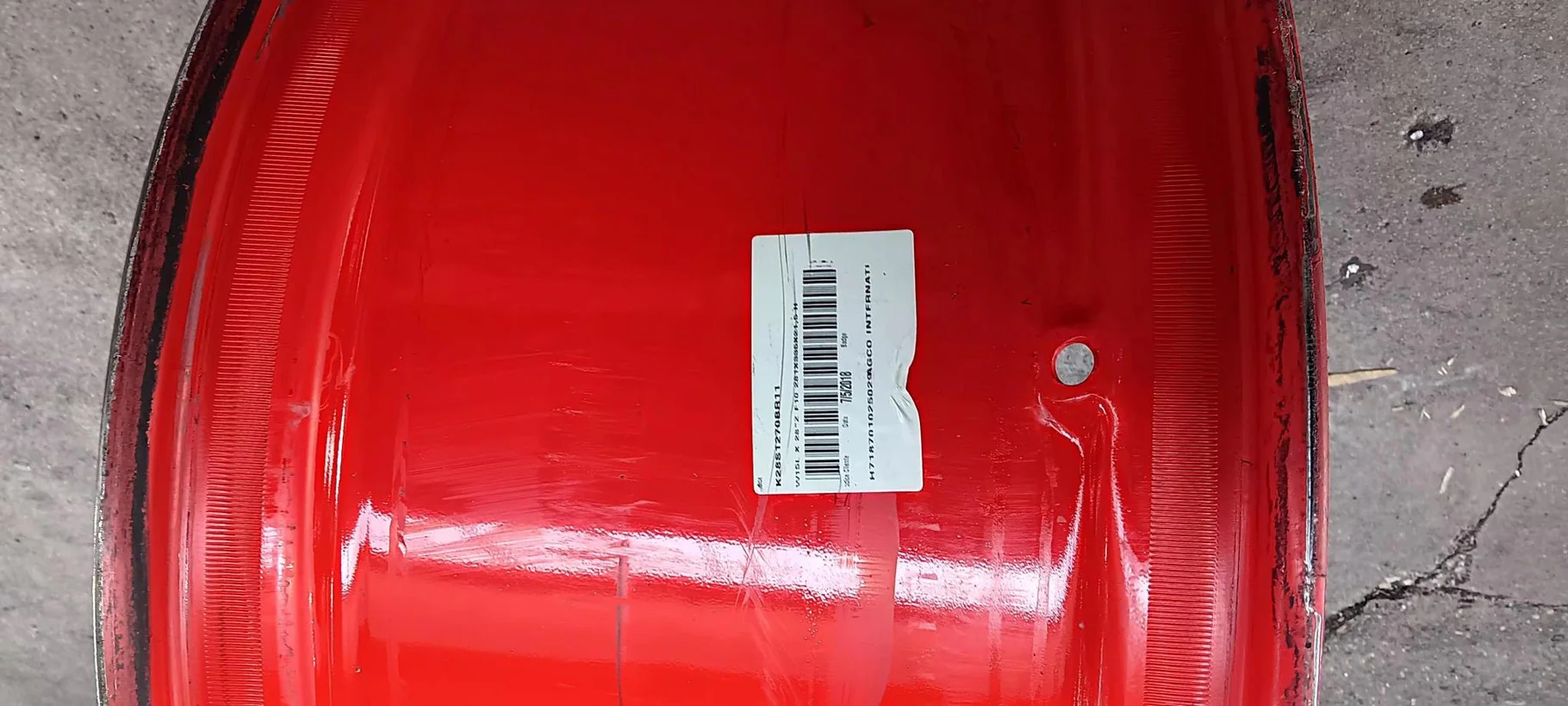 Used 15 X 28 10-13.19-11.07 Fendt Red Solid Wheel