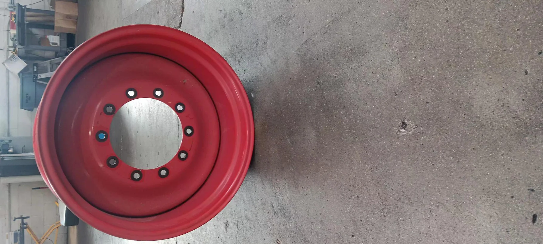 Used 15 X 28 10-13.19-11.07 Fendt Red Solid Wheel image 2