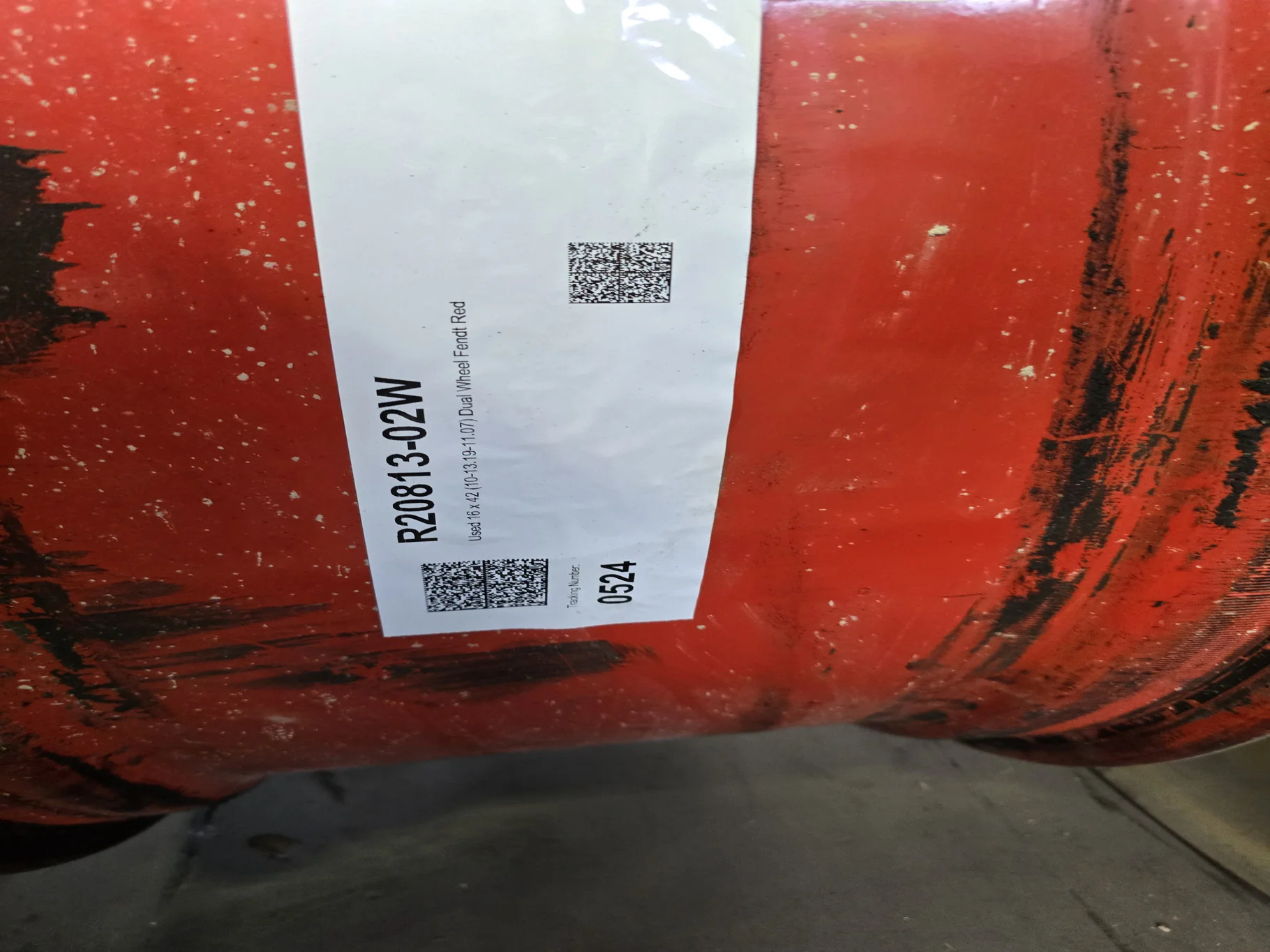 Used 16 x 42 10-13.19-11.07 Dual Wheel Fendt Red image 3