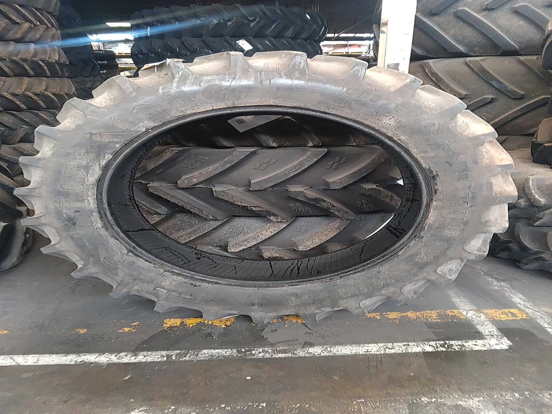 Used 380/80R38 142B Firestone Radial All Traction DT TL R-1W 90-95% image 2
