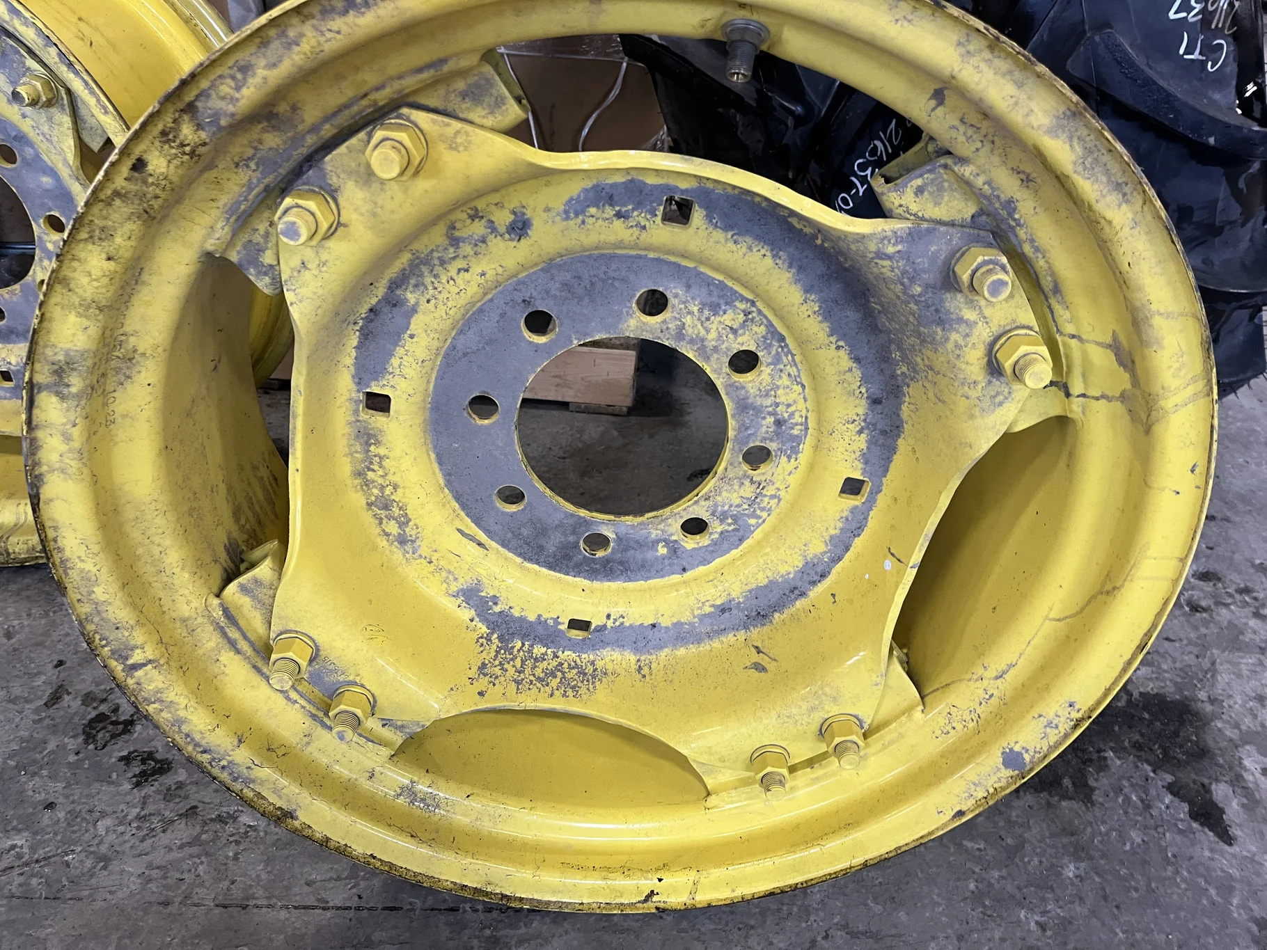 Take-Off 10 X 24 8-8-6 4/2 Clamp Yellow Wheel w/Disc image 2