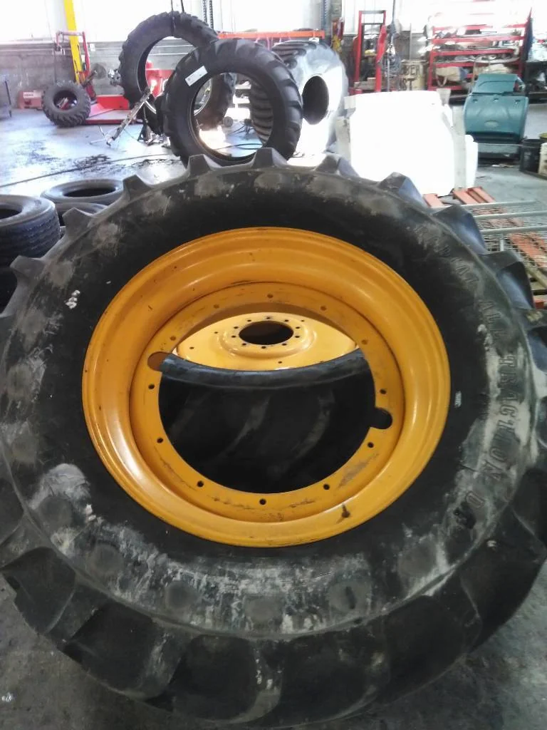 Used 620/70R42 160A8 Firestone RAT DT TL R-1W 80-85% On 18 x 42 12-30.375-28.440 R&R Yellow Wheel image 2