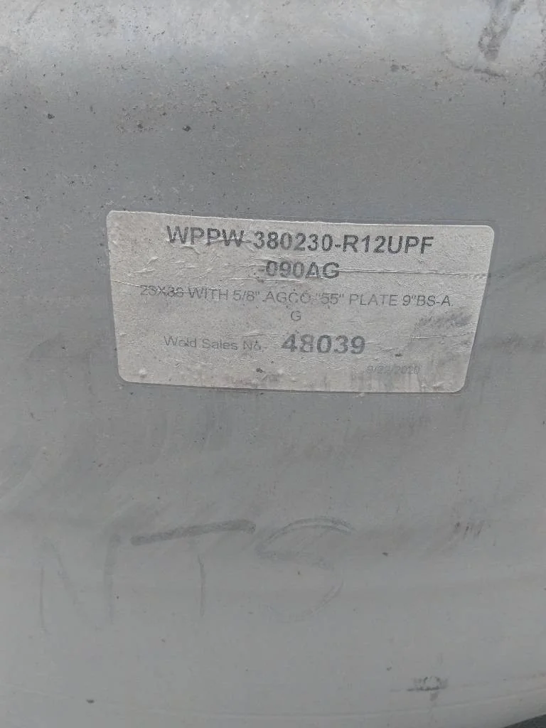 Used 23 x 38 12-30.375-28.440 Versatile Yellow Rim And Rail Wheel image 2