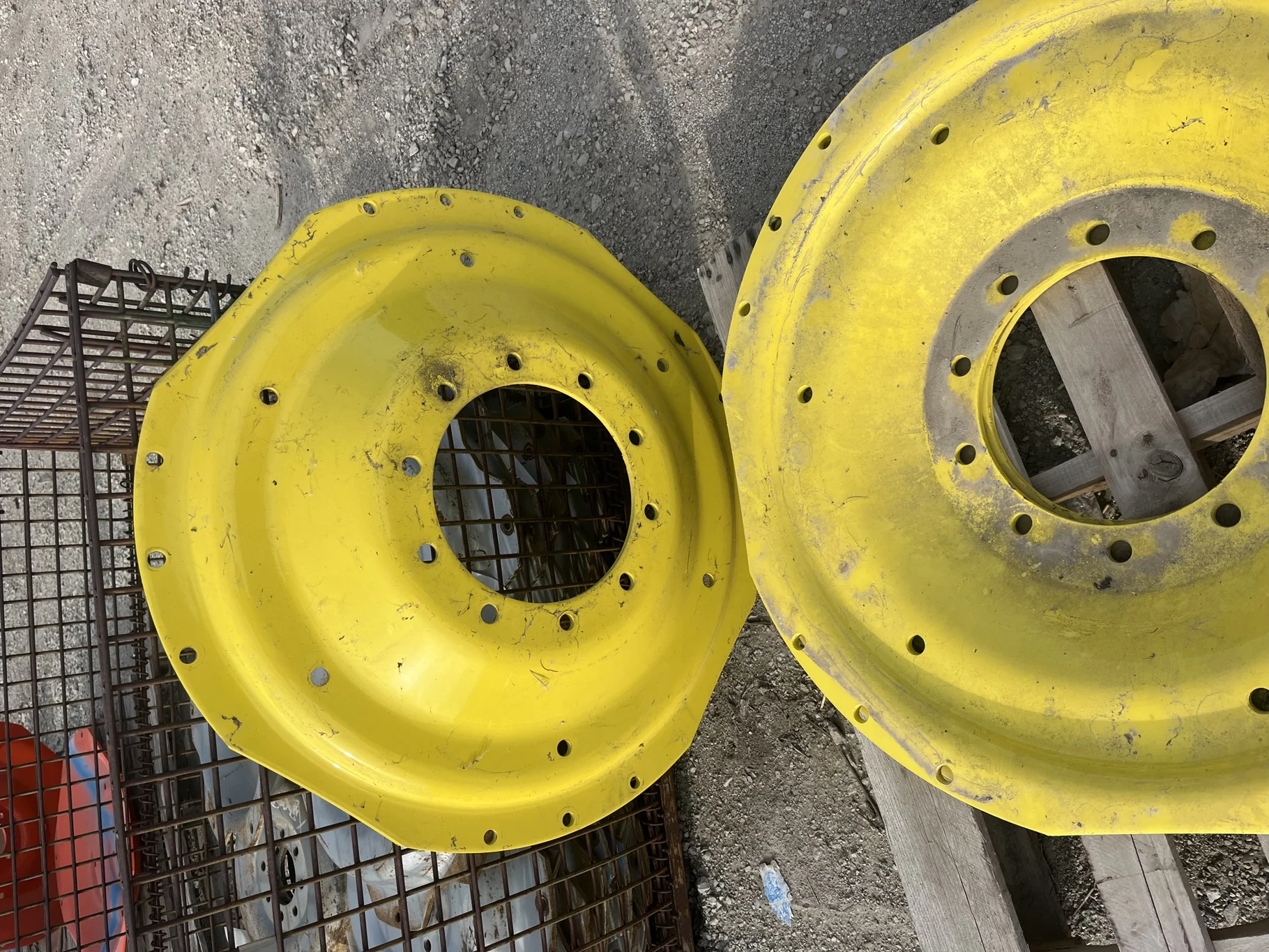 Take-Off DISCS 38" WAFFLE 10-13.19-11.07 (4" DRAW) .906 BH WITH WEIGHT HOLES YELLOW image 2