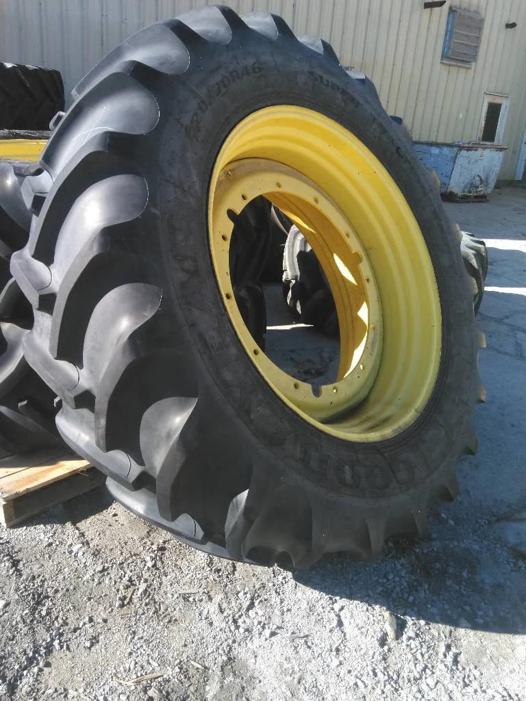 Take-Off 620/70R46 167A8 Goodyear STR DT820 TL R-1W 95-100% On 20 x 46 (12-32.047-30.078) R&R Wheel image 2