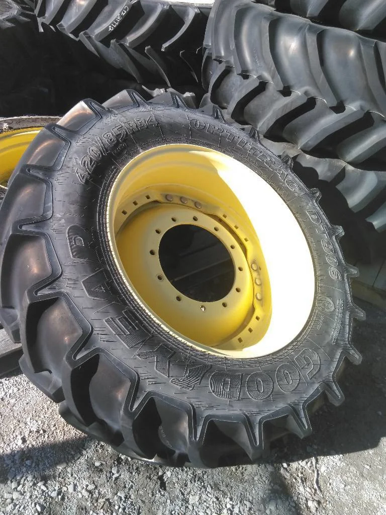 Used 420/85R34 147A8 Goodyear Optitrac DT806 TL R-1W 85-90% On 10 x 34 (12-16.732-14.620) Waffle 3 image 2