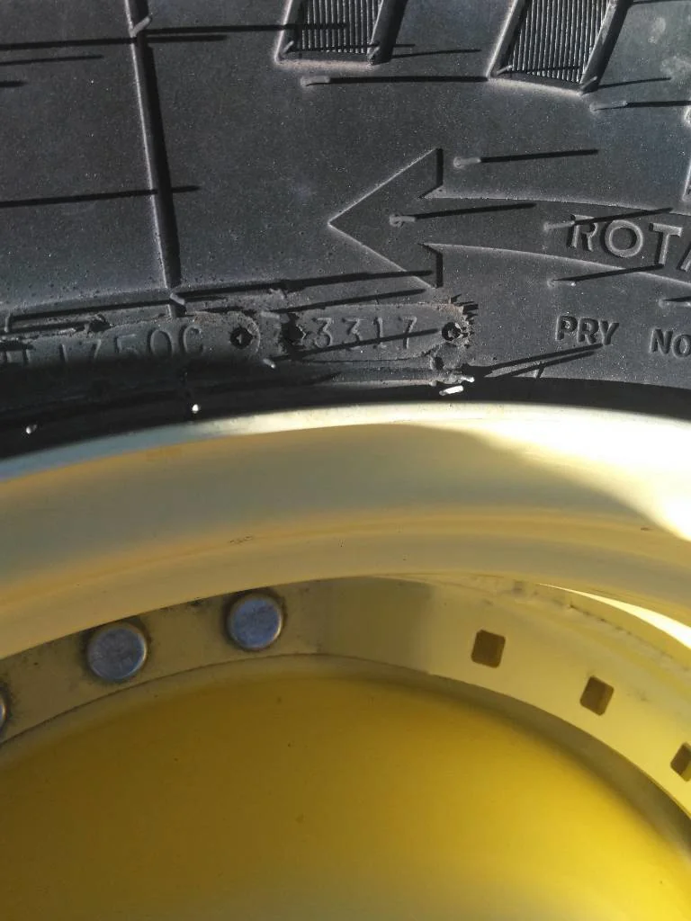 Used 420/85R34 147A8 Goodyear Optitrac DT806 TL R-1W 85-90% On 10 x 34 (12-16.732-14.620) Waffle 3 image 3
