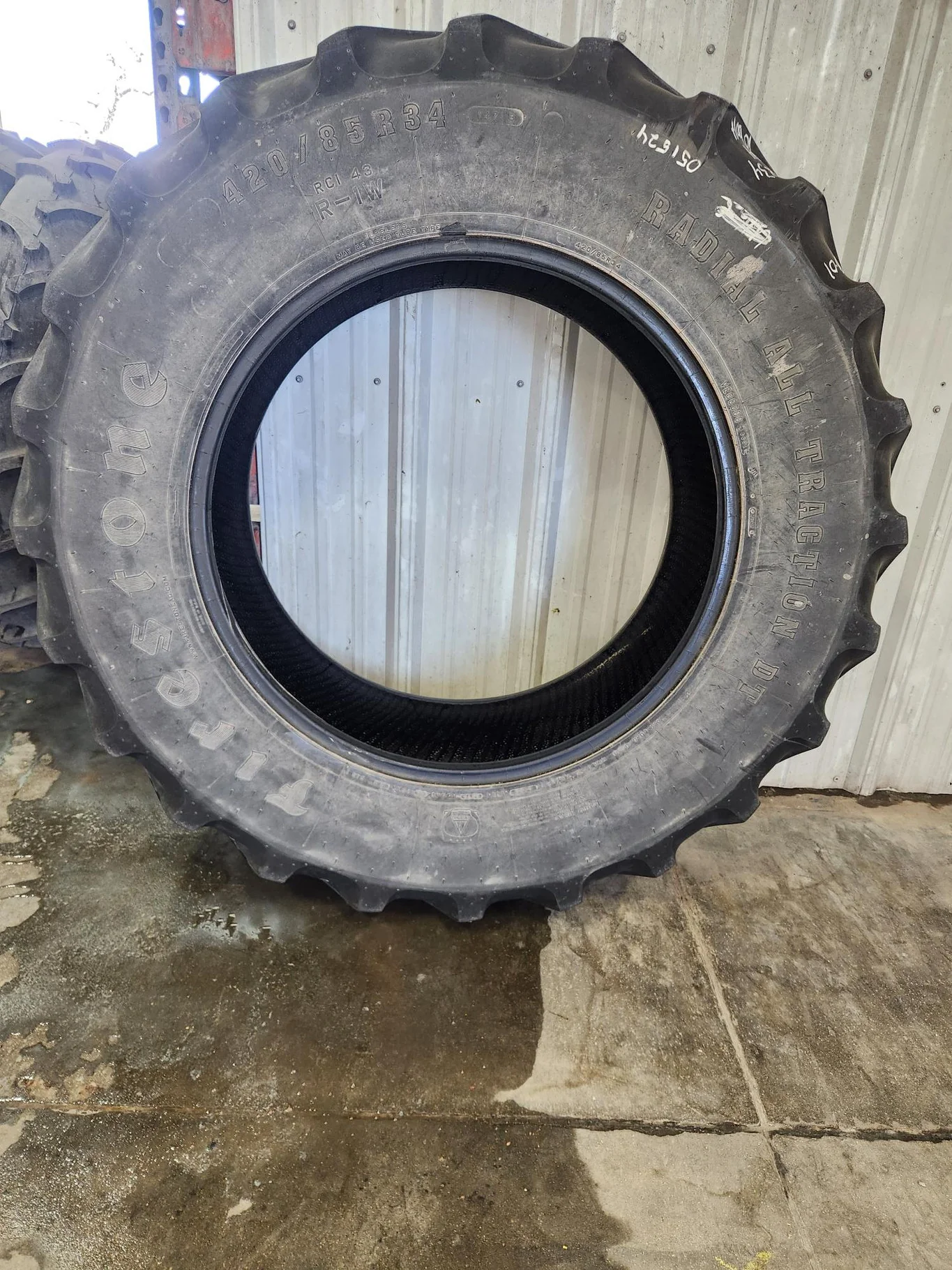 Used 420/85R34 147B Firestone Radial All Traction Deep Tread R-1W TL 70-75% image 3