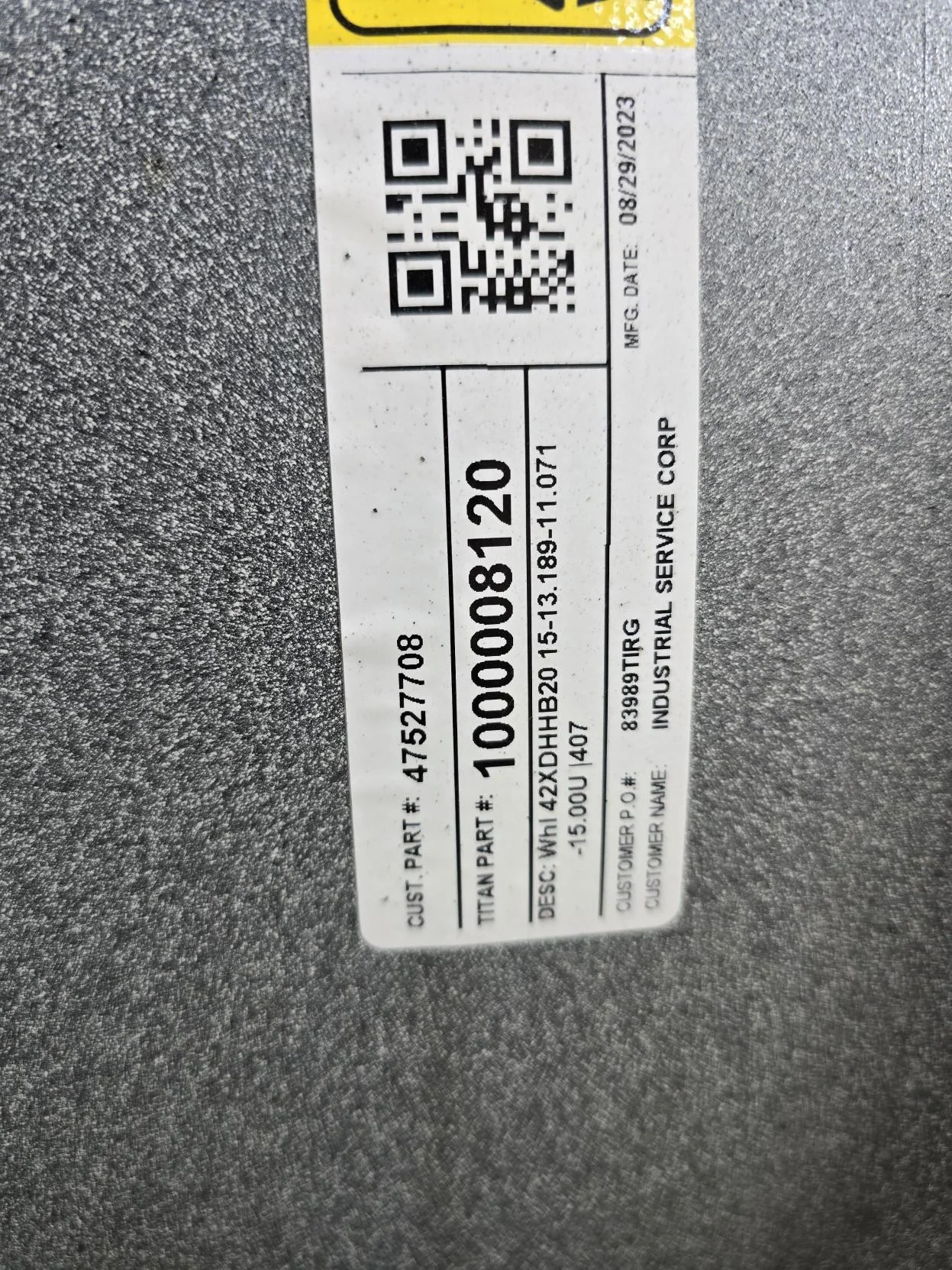 Take-Off 20 x 42 20-13.19-11.07 Dolly Dual Case Silver Wheel image 3