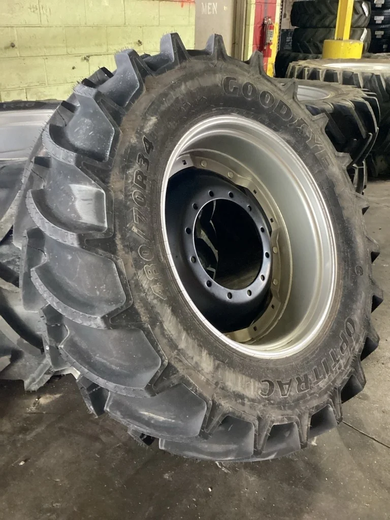 Take-Off 480/70R34 146D Goodyear Optitrac TL R-1W 95-100% 15x34 12-16.732-14.620 Waffle 2B Wheel w/ image 2
