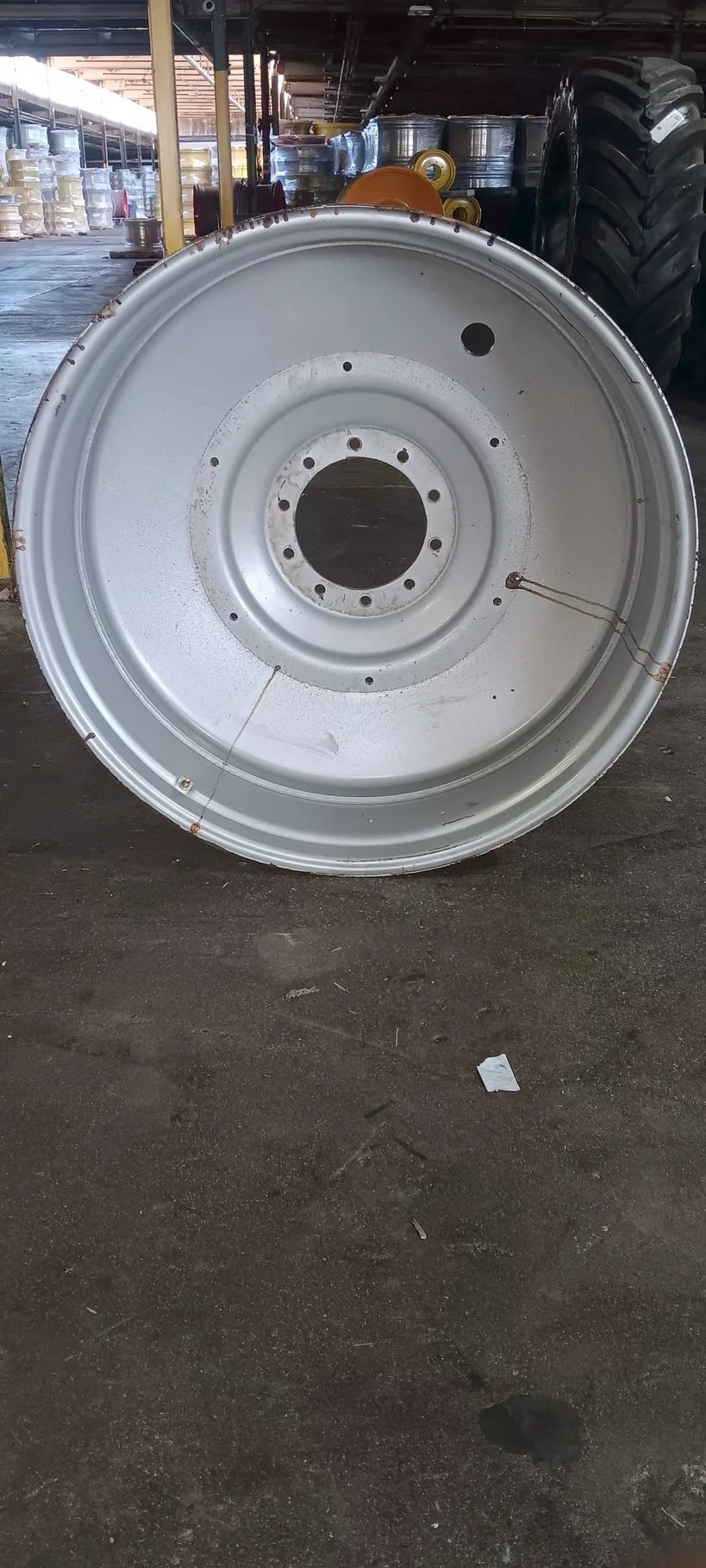 Take-Off 16 X 46 10-13.19-11.07-9.13 Titan Dual Case Silver Wheel