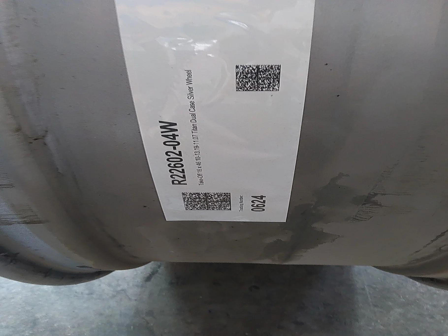 Take-Off 16 X 46 10-13.19-11.07-9.13 Titan Dual Case Silver Wheel image 9