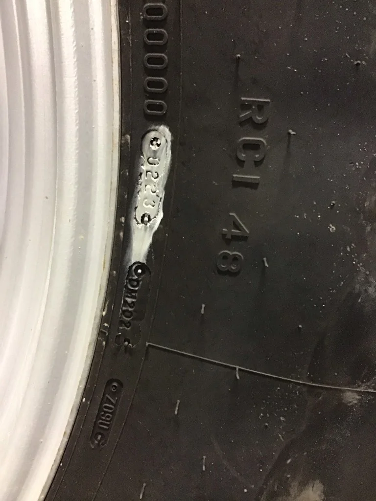 Used 480/80R50 159B Firestone Deep Tread 23 TL R-1W 80-85% On 15 x 50 (10-13.19-11.07) Dual Wheel image 2