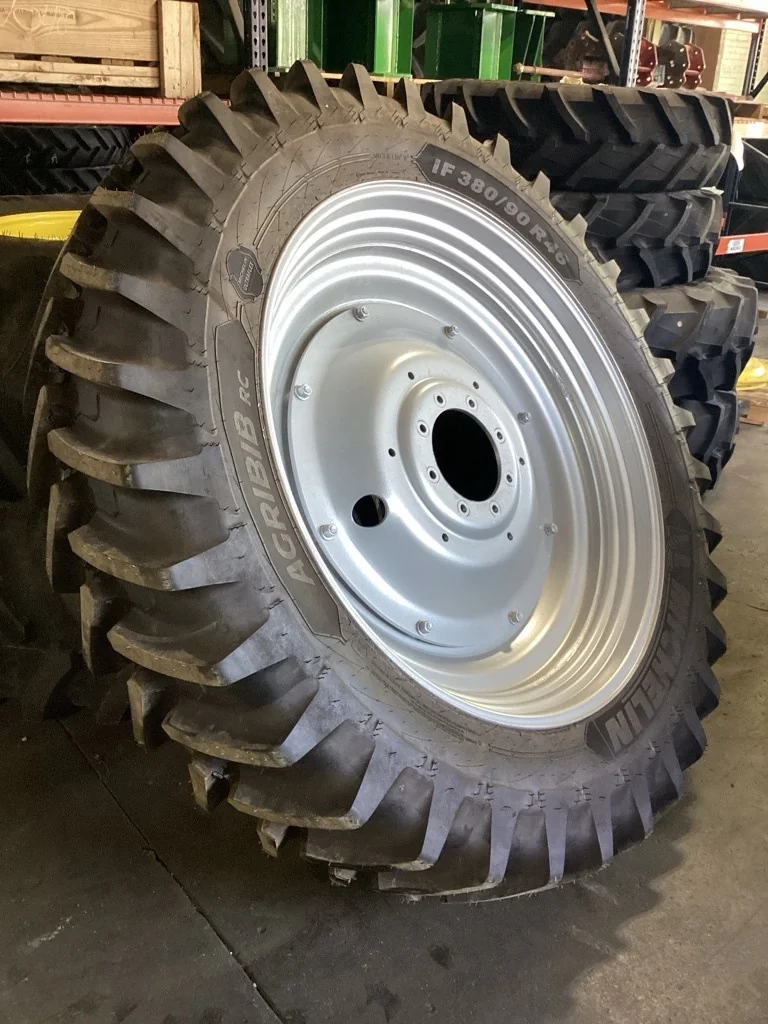 Take-Off IF380/90R46 165A8 Michelin Agribib RC TL R-1W 95-100% On 12 X 46 8-10.82-8.78 Rim & Rail image 2