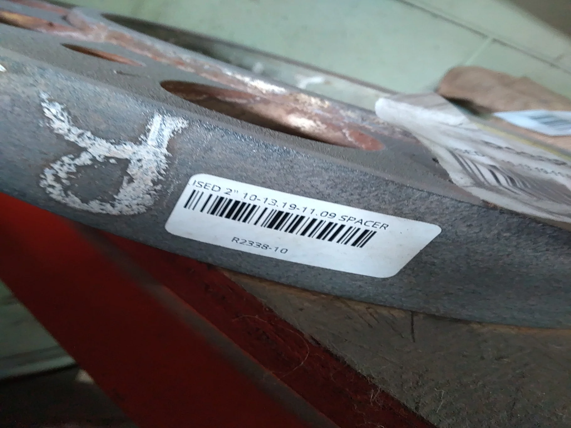 USED 2" SPACER 10-13.19-11.09 DUAL SILVER image 4