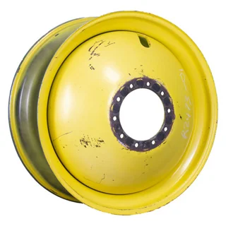 USED 16 X 42 10-13.187-11.07-12.4 OUTSIDE DOLLY DUAL YELLOW WHEEL