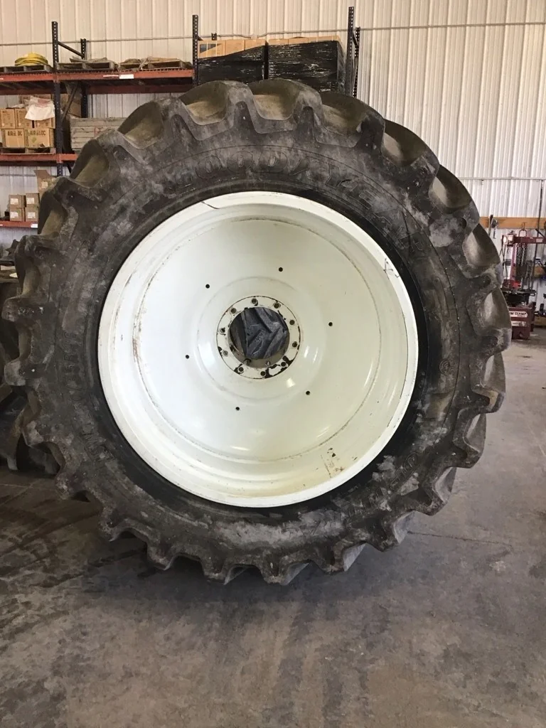 Used LSW1250/35R46 195D Goodyear Optitrac TL R-1W 90-95% On 44 X 46 10-13.19-11.07 Double Hub w/Disc