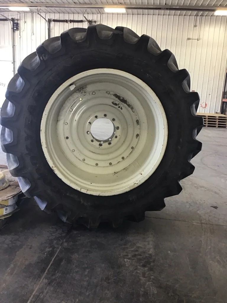 Used LSW1250/35R46 195D Goodyear Optitrac TL R-1W 90-95% On 44 X 46 10-13.19-11.07 Double Hub w/Disc image 2