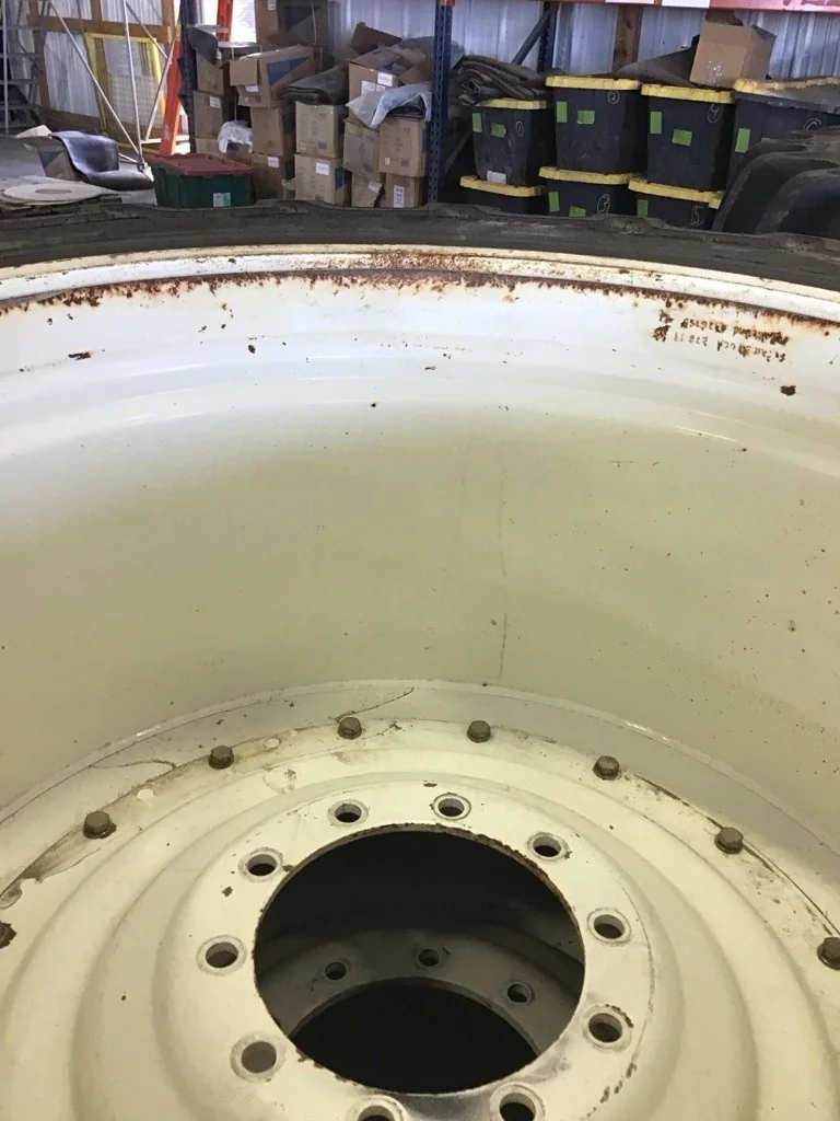Used LSW1250/35R46 195D Goodyear Optitrac TL R-1W 90-95% On 44 X 46 10-13.19-11.07 Double Hub w/Disc image 5