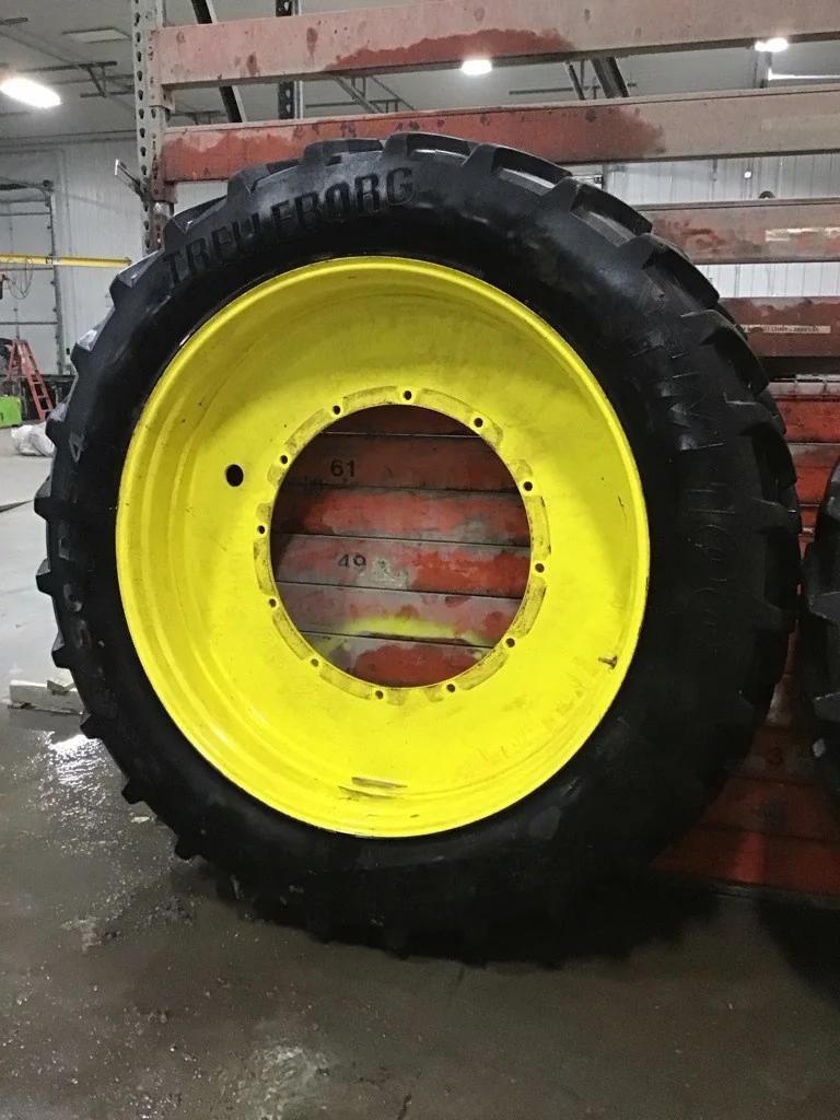 Used 380/90R54 152A8 Trelleborg TM100 TL R-1W 65-70% On 12 x 54  (12-32.047-30.078) R&R Wheel