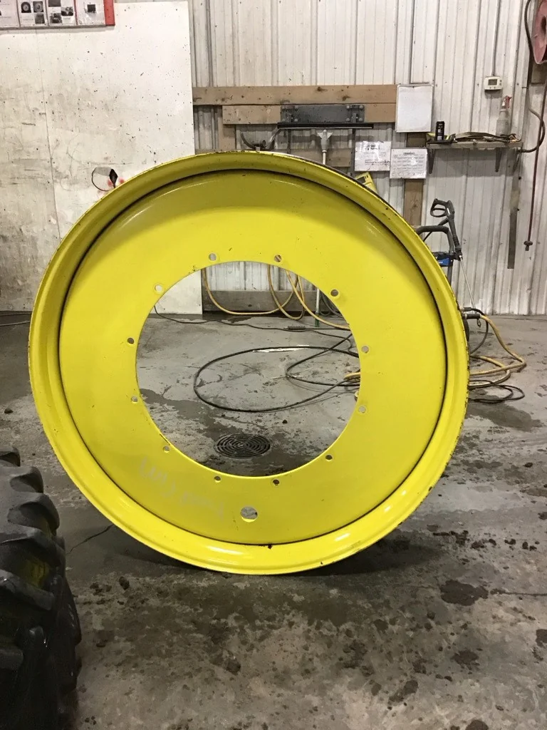 Used 12 x 54 Titan Rim&Rail 12-32.047-30.078 John Deere Yellow Wheel image 2