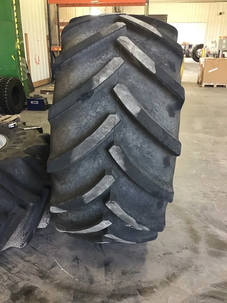 Used 710/60R30 162A8 Mitas SFT TL I-3 75-80% On 23 x 30 10-13.19-11.07 Combine Agco Gray Wheel image 2