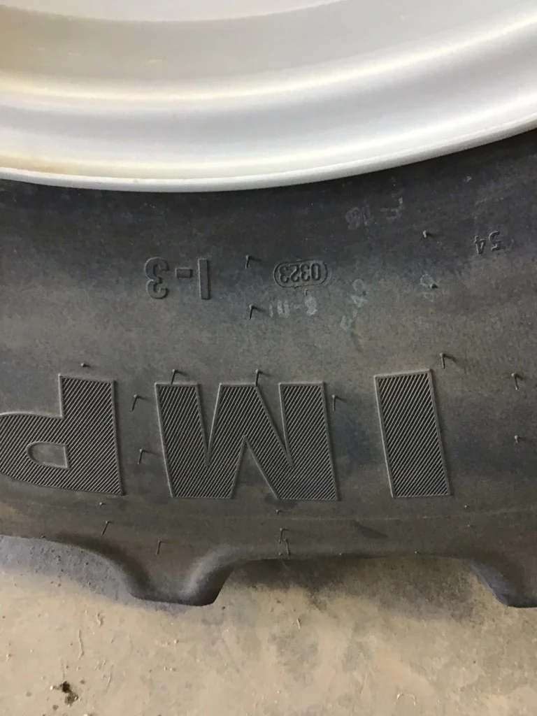 Used 710/60R30 162A8 Mitas SFT TL I-3 75-80% On 23 x 30 10-13.19-11.07 Combine Agco Gray Wheel image 3