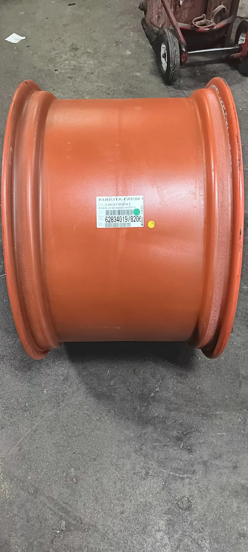 Take-Off 18 X 28 10-13.19-11.07 Solid Kubota Orange Wheel image 2