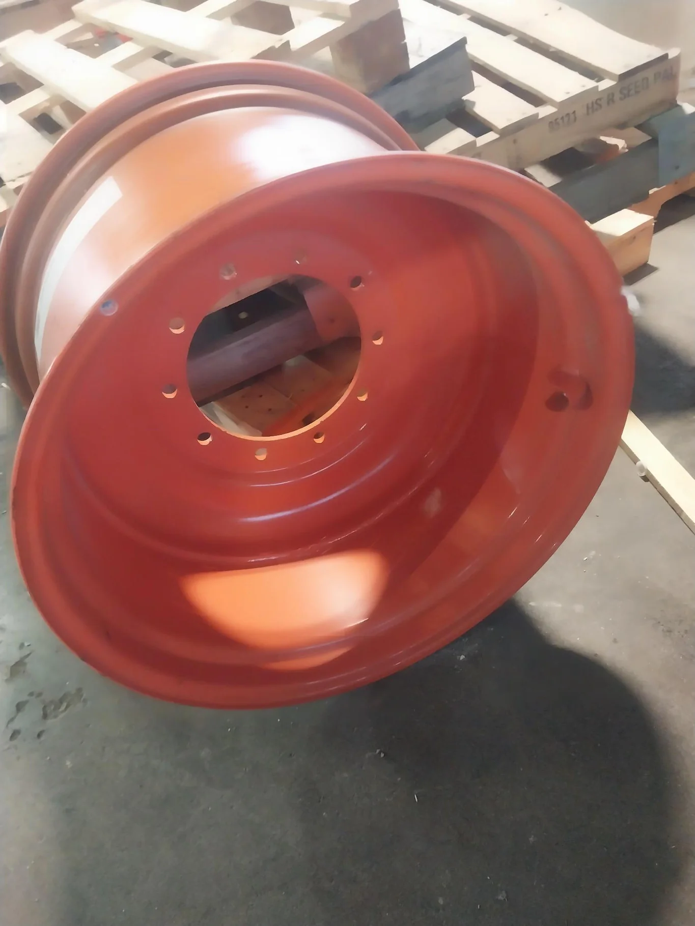 Take-Off 18 X 28 10-13.19-11.07 Solid Kubota Orange Wheel image 4