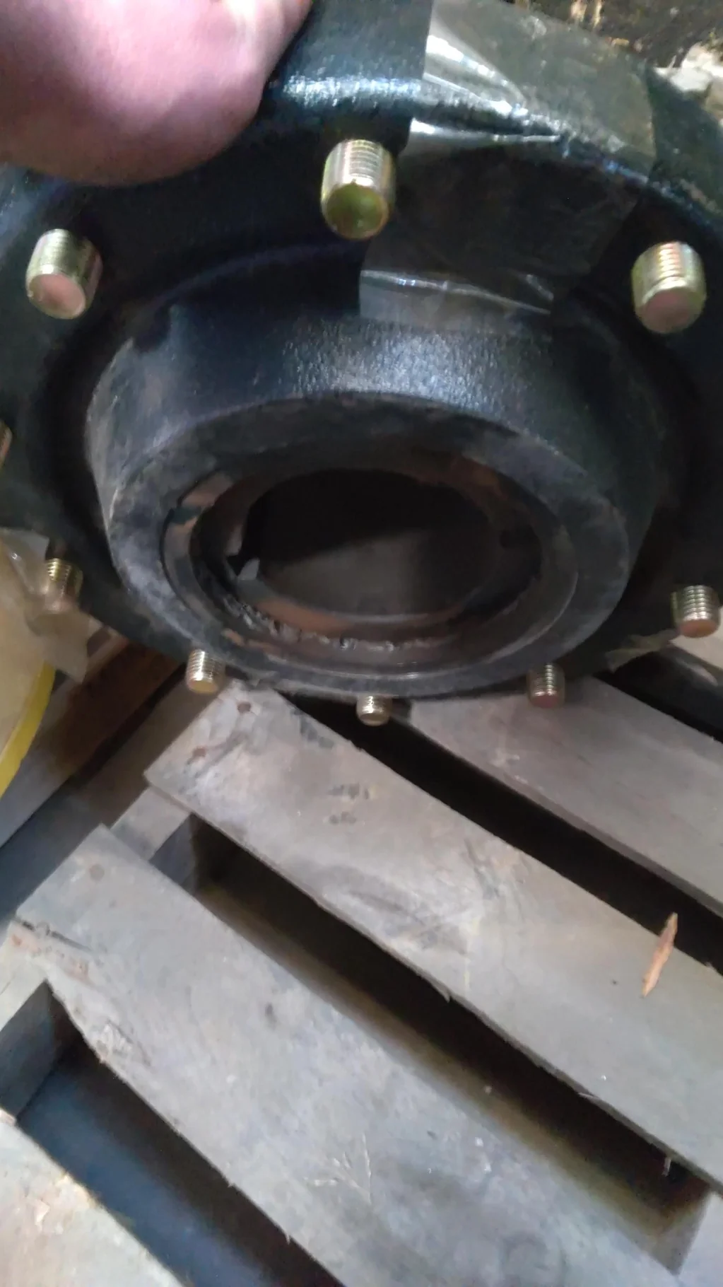 Take-Off Hub 115mm 10 Bolt Black image 2