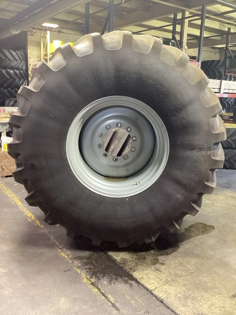 Take-Off 900/60R32 176B Firestone RAT 23 TL R-1 95-100% On 30 x 32 (10-13.19-11.07) Combine Wheel