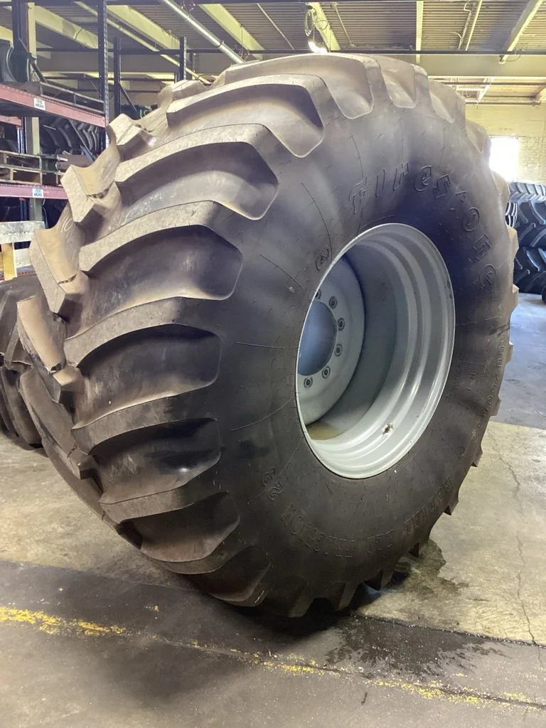 Take-Off 900/60R32 176B Firestone RAT 23 TL R-1 95-100% On 30 x 32 (10-13.19-11.07) Combine Wheel image 2