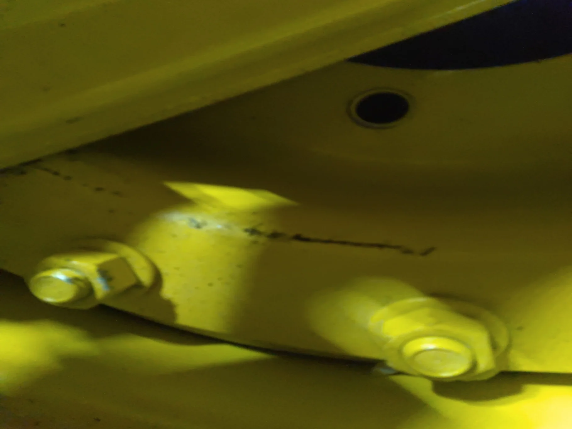 Take-Off 12 x 24 8-10.82-8.78 Waffle 2 Bolt Yellow Wheel w/ Disc image 3