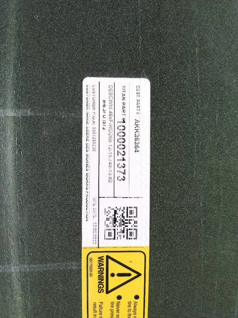 Used 25 x 46 12-15.748-13.829 Titan Sprayer Wheel image 3