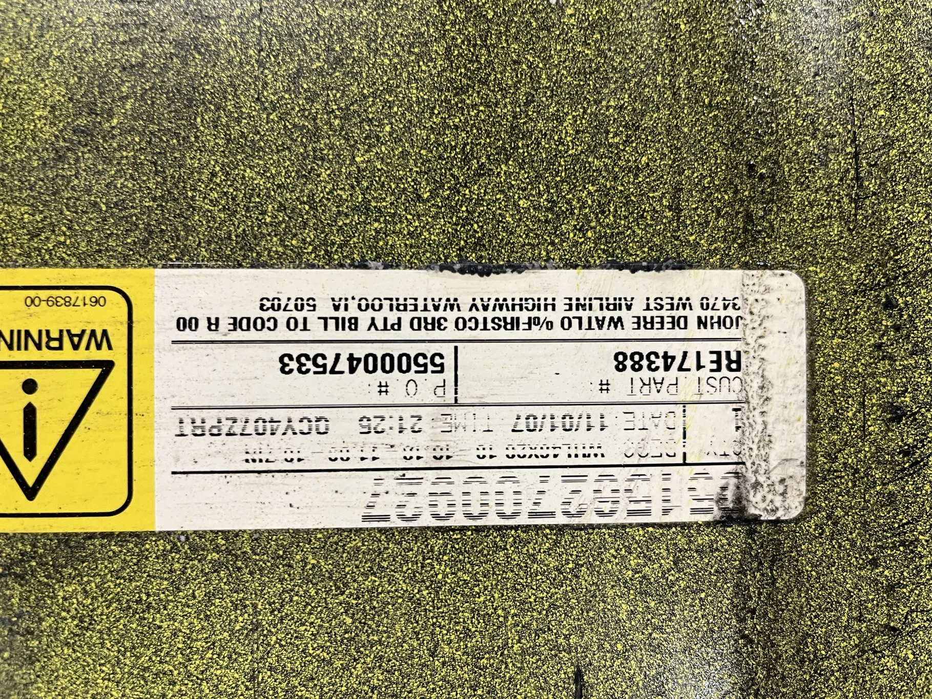 Used 20 x 46 10-13.19-11.00-10.7IN Titan Yellow Wheel image 3