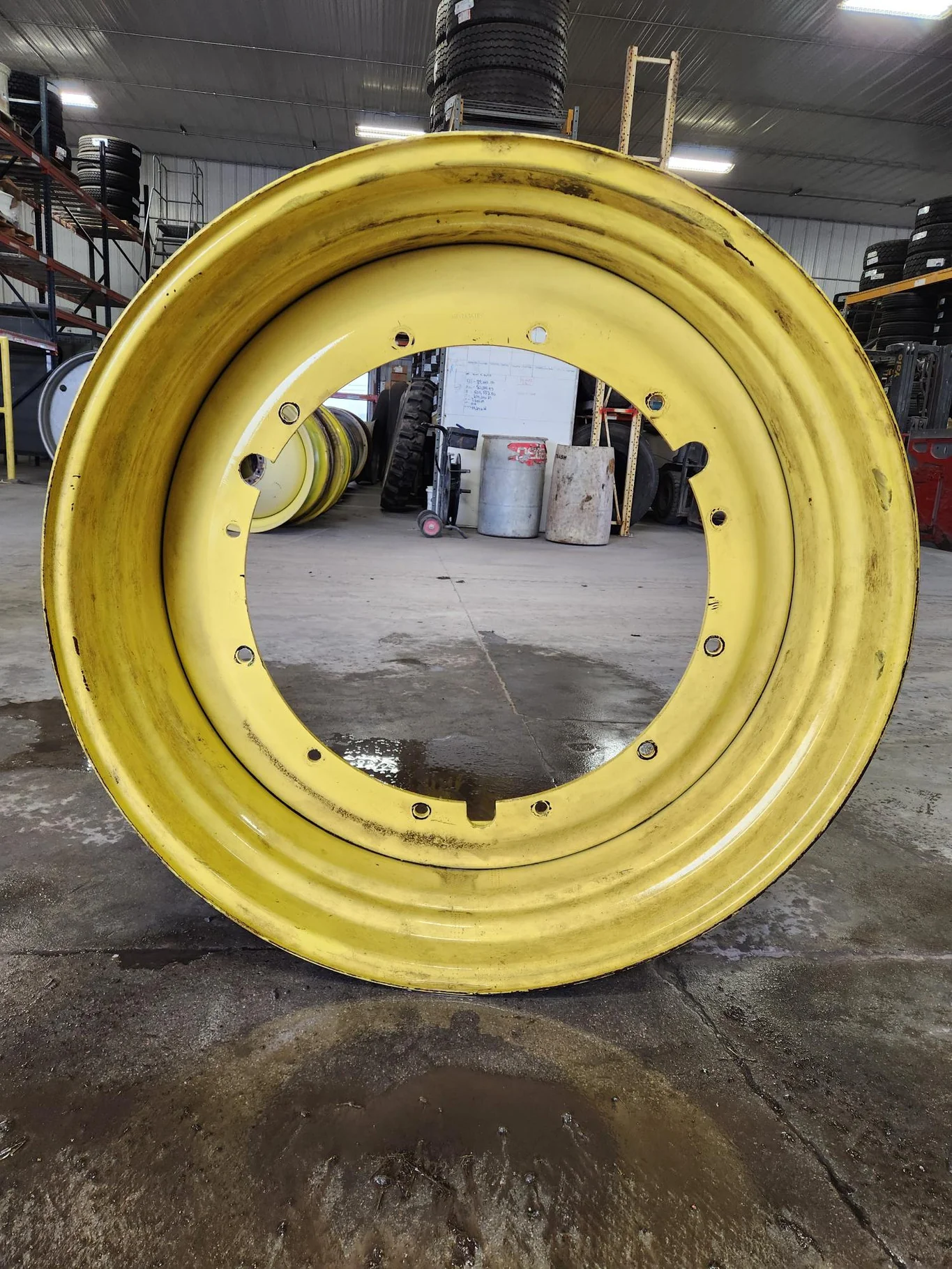 Used 20 X 46 12-32.047-30.17-2.81IN Rim & Rail Yellow Wheel image 8