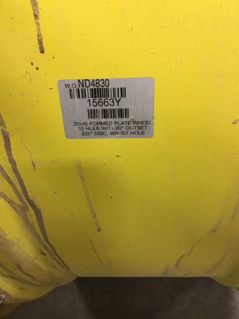 Used 20 x 46 (10-13.19-11.07) JD Dual Wheel (Unverferth) (Mild Rust) image 3