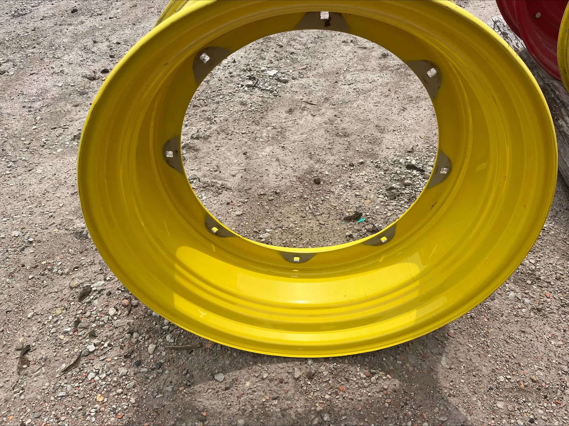 Used 15 x 34 8-27.0-24.754 Rim & Rail Yellow Wheel image 3
