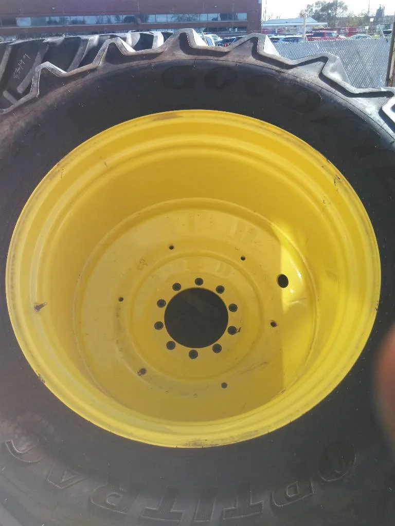 Used 710/70R42 173D Goodyear Optitrac TL R-1W 95-100% On 23 x 42 (10-13.19-11.07) Dual wheel