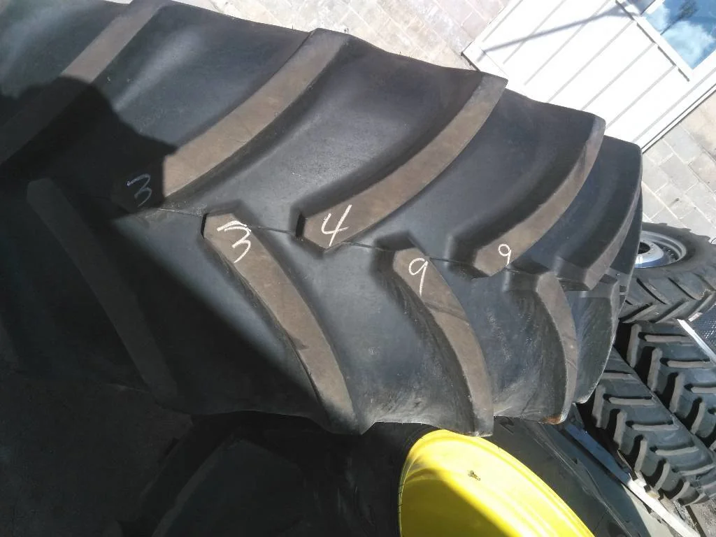Used 710/70R42 173D Goodyear Optitrac TL R-1W 95-100% On 23 x 42 (10-13.19-11.07) Dual wheel image 2