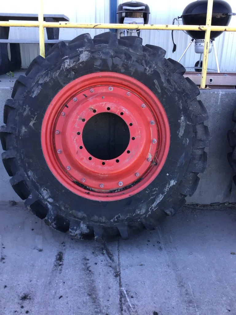 Used 380/95R38 147A8 Michelin AGRIBIB TL R-1 75-80% On 12 X 38 12-16.732-14.620 R&R Wheel/Disc