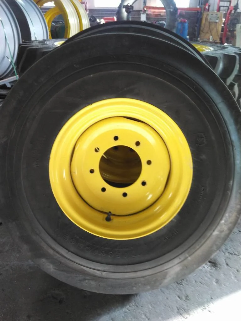 Used 10.00-16 10PLY Firestone Champion Guide Grip TL F-2 90-95% On 8 x 16 (8-8-6) Implement Wheel