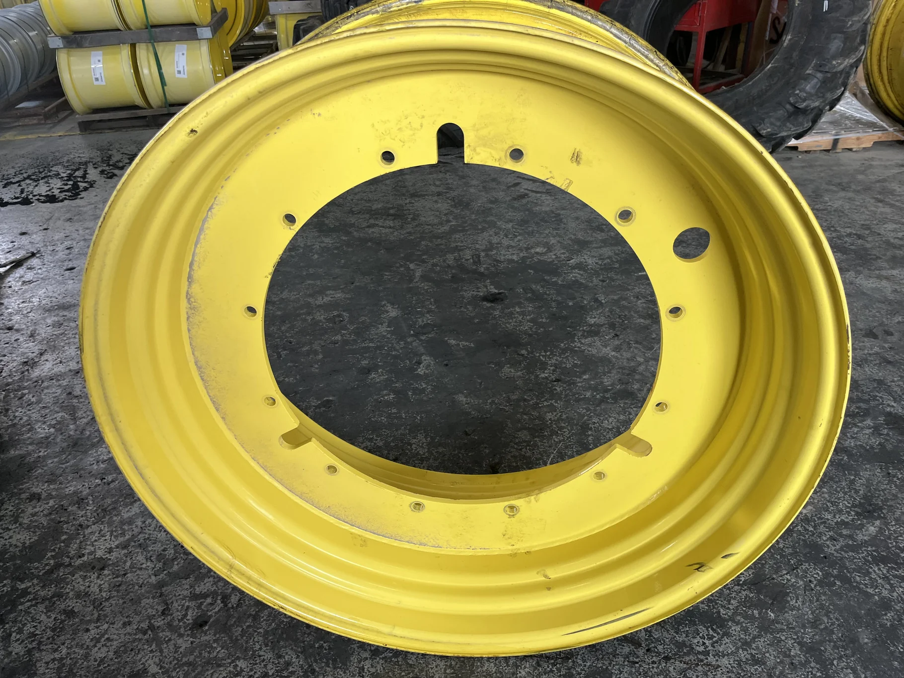 Used 20 x 46 (12-32.047-30.078) Rim & Rail Yellow Wheel