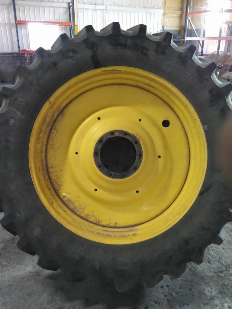 Used 480/80R50 159B Firestone Deep Tread TL R-1W 80-85% On 15 x 50 (10-13.19-11.07) Dual Wheel
