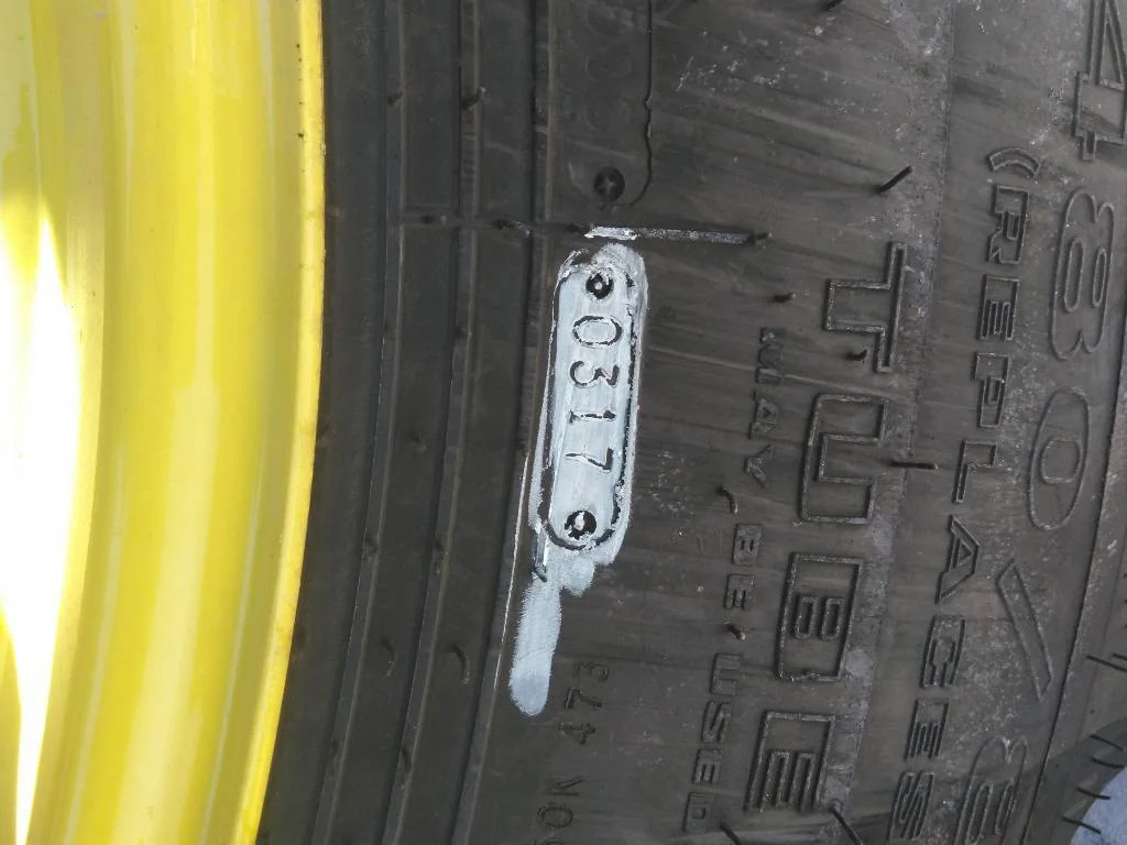 Take-Off 480/80R42 151A8 Goodyear Ultratorque Plus Radial DT712 TL R-1 95-100% On 16 x 42 R&R Wheel image 3